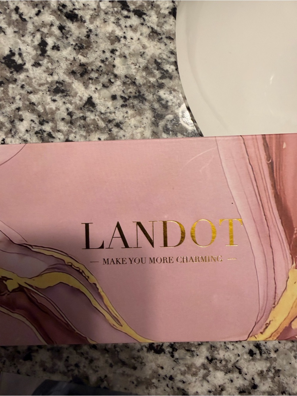 LANDOT Hair Straightener Brush Negative Ion Hot Brush
